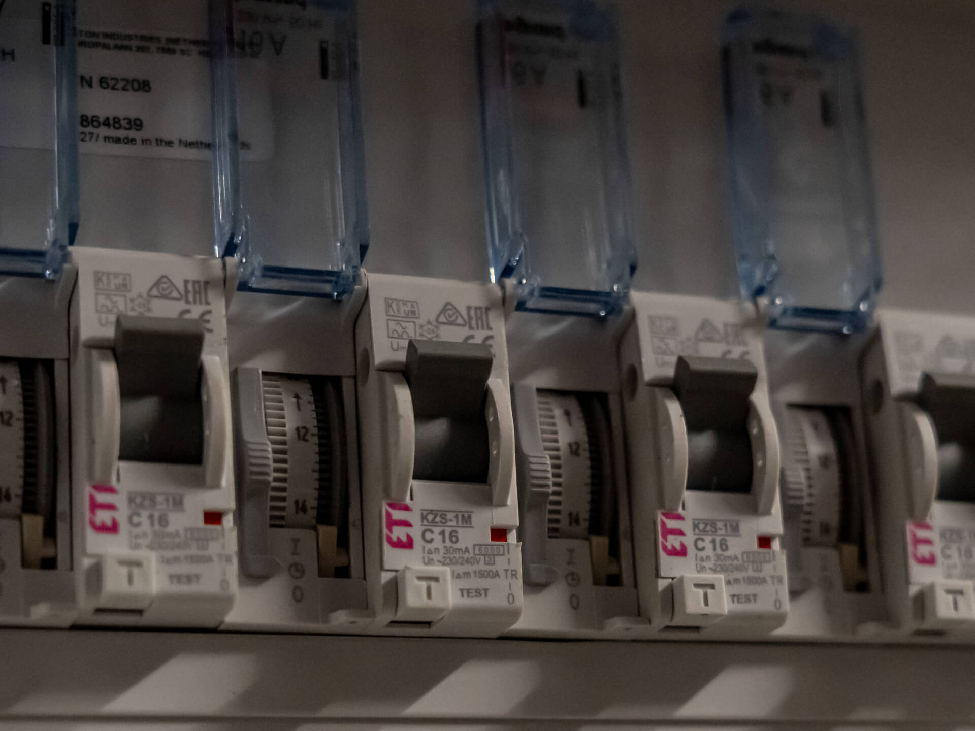 Stoppenkast elektriciteit