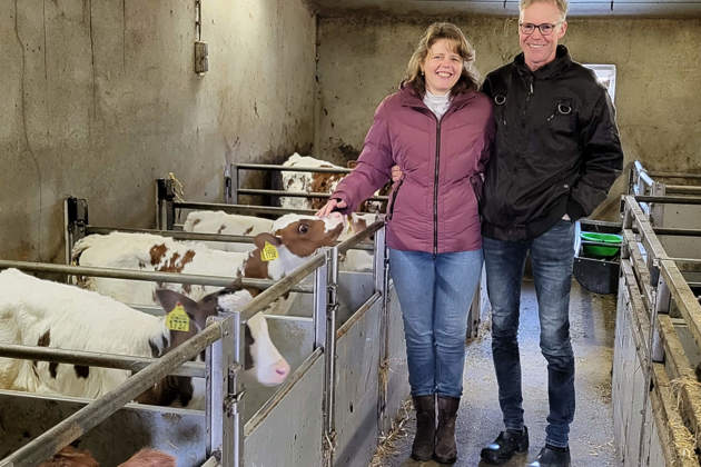 Melkveehouders Arjo en Mieke Joosten