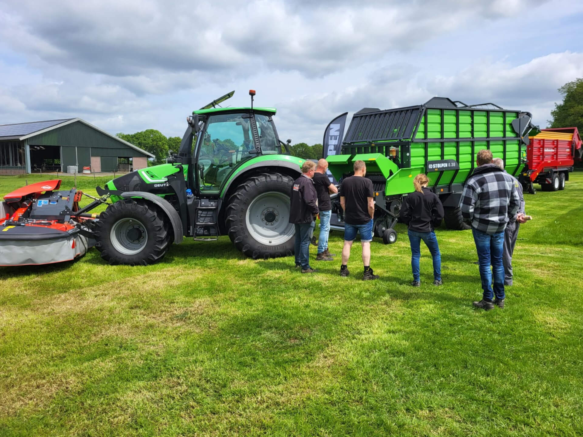 Opraapwagen met balkeninvoer
