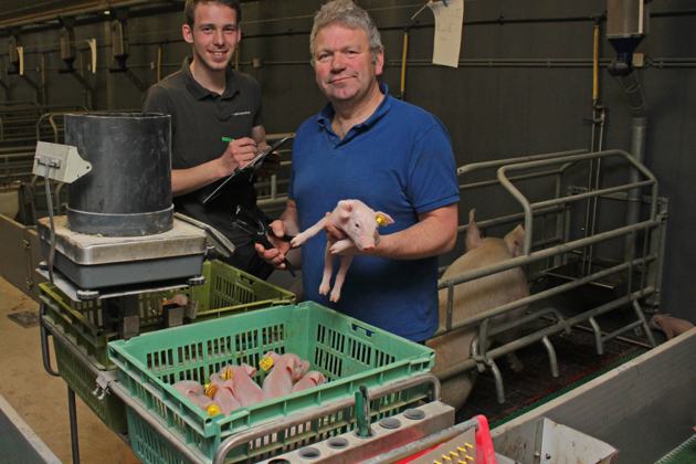 Varkenshouders Pieter Post en Klaas Mijnheer